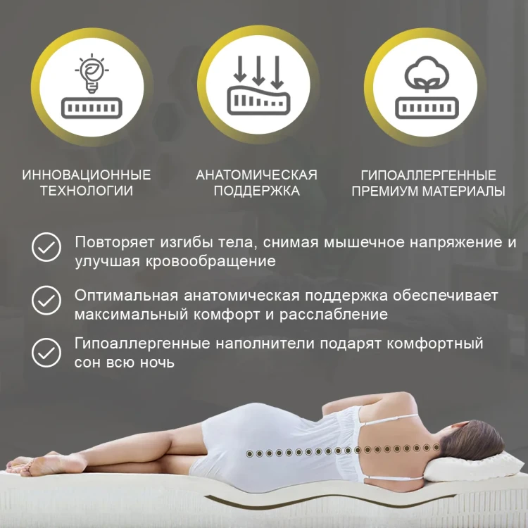 Твой Матрас Orto Latex Two-Sides 80 х 190 см