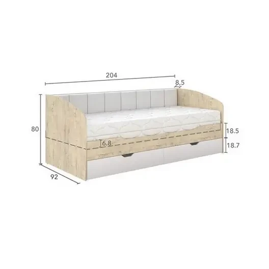 Кровать Орматек Letto раздвижная (Микровелюр)